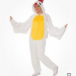 Rubie's White and Yellow Chicken Costume for Adults